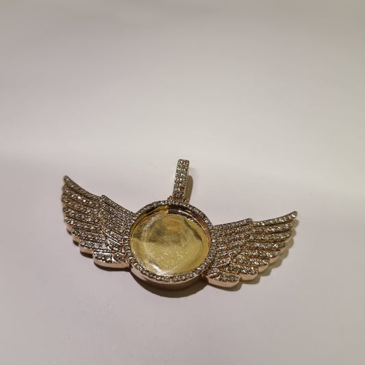 Medium Diamond Winged Memorial Pendant