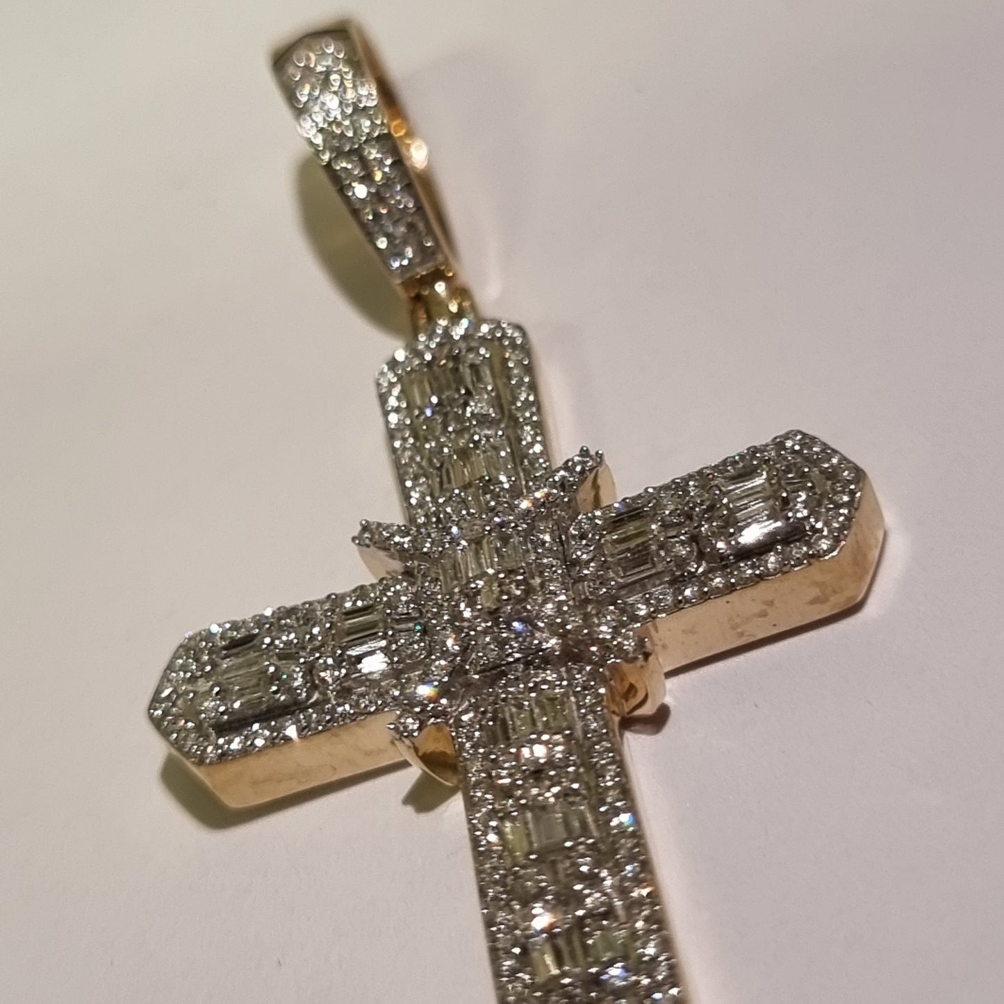 Single Line Centre Cross Pendant