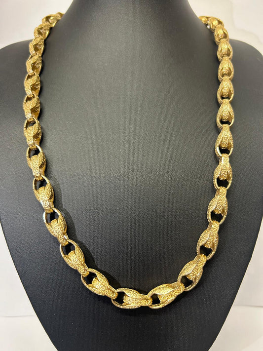 Patterned Tulip Link Chain