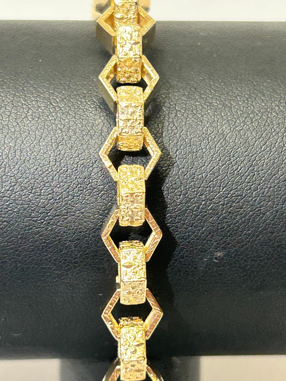 Hexagon Link Bracelet