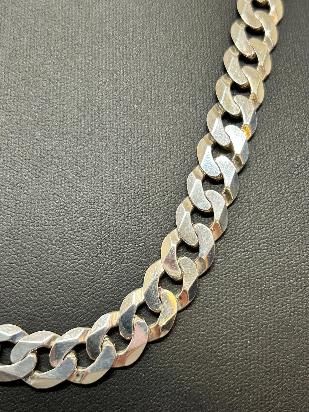 Silver Curb Link Chain